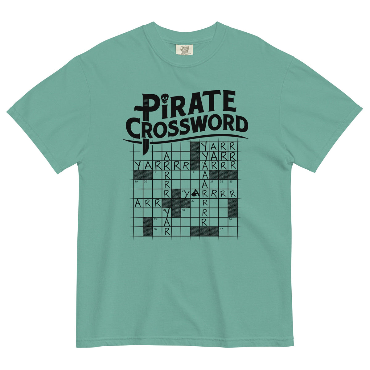 Pirate Crossword Men's Relaxed Fit Tee