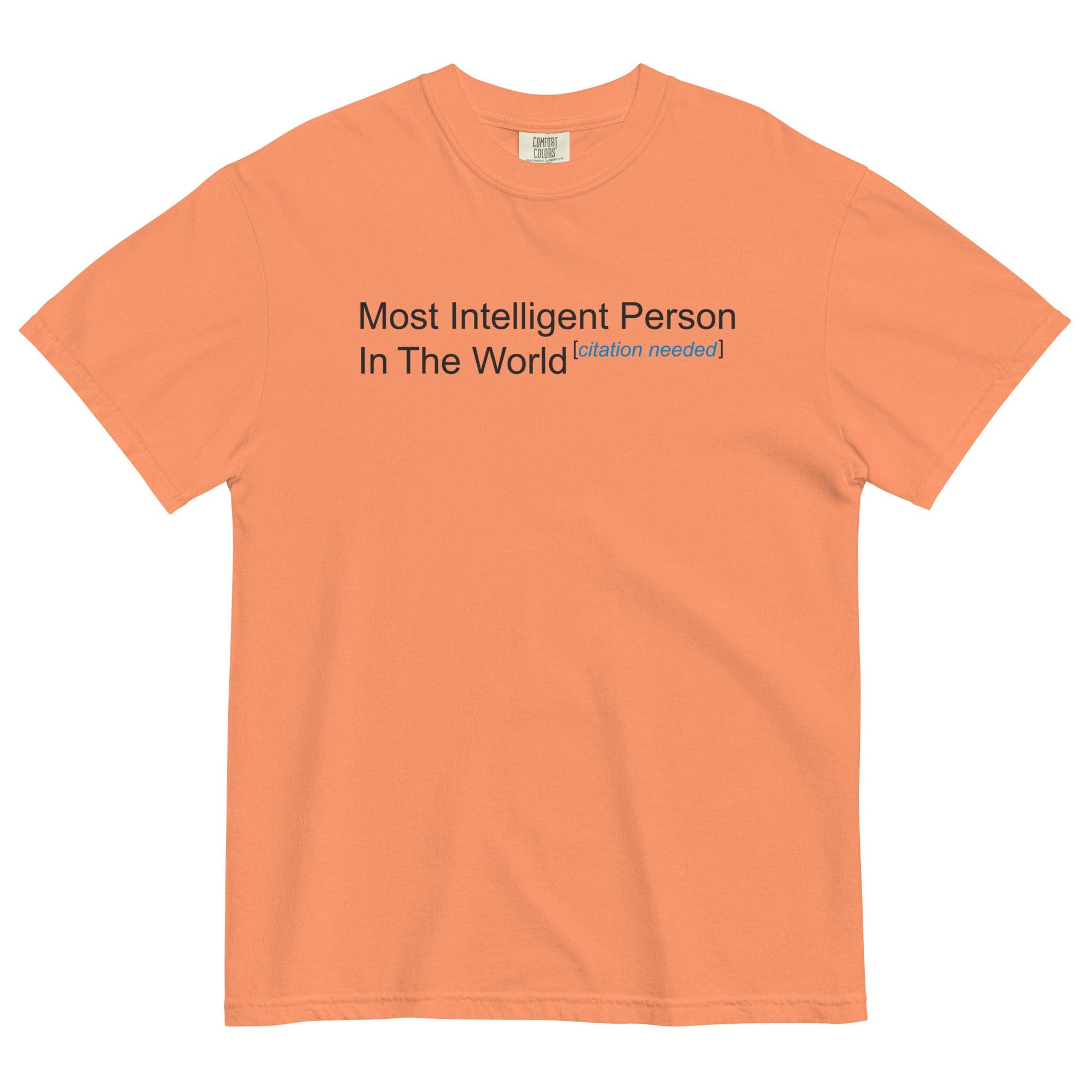 Most Intelligent Person in the World Citation Needed Men's Relaxed Fit Tee