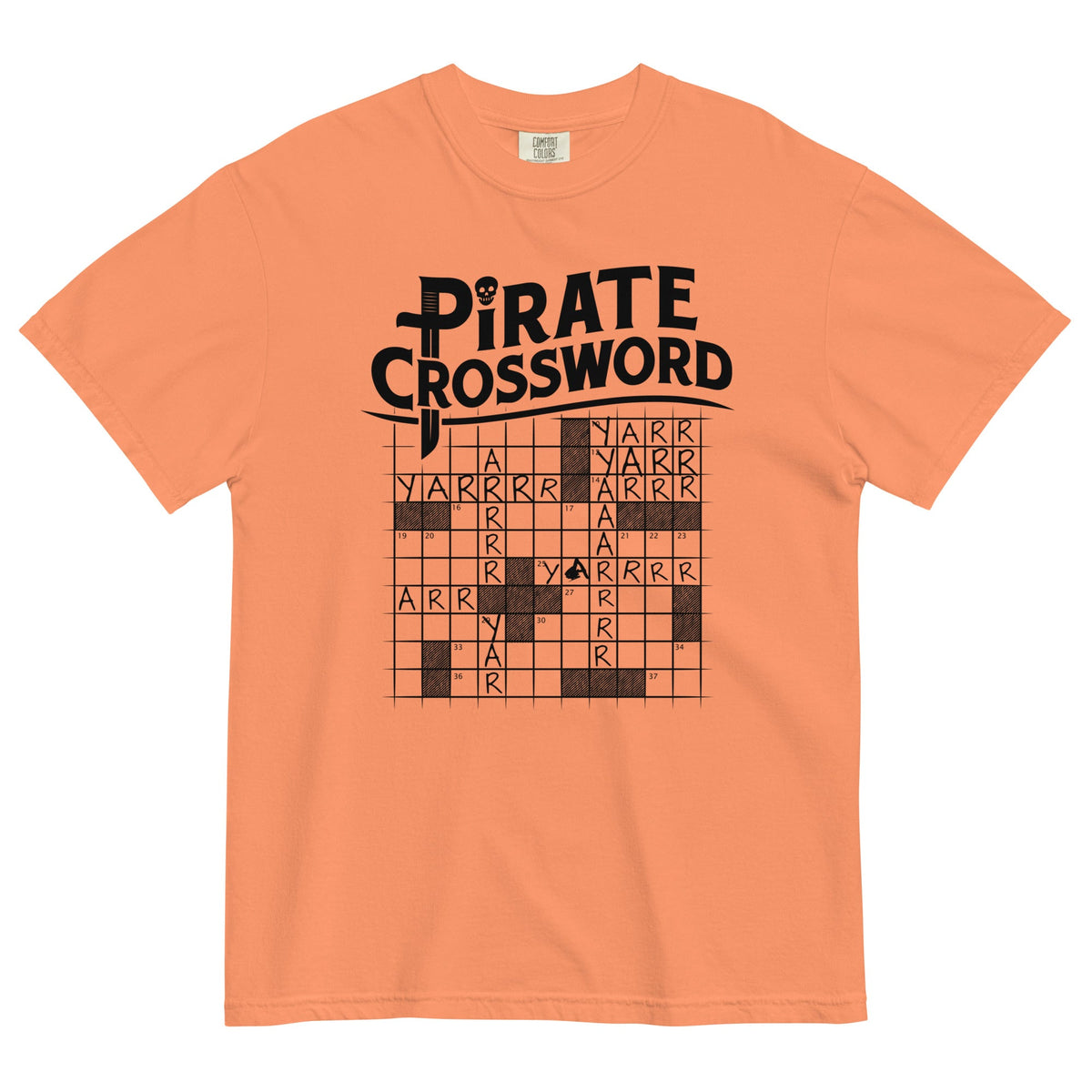 Pirate Crossword Men's Relaxed Fit Tee