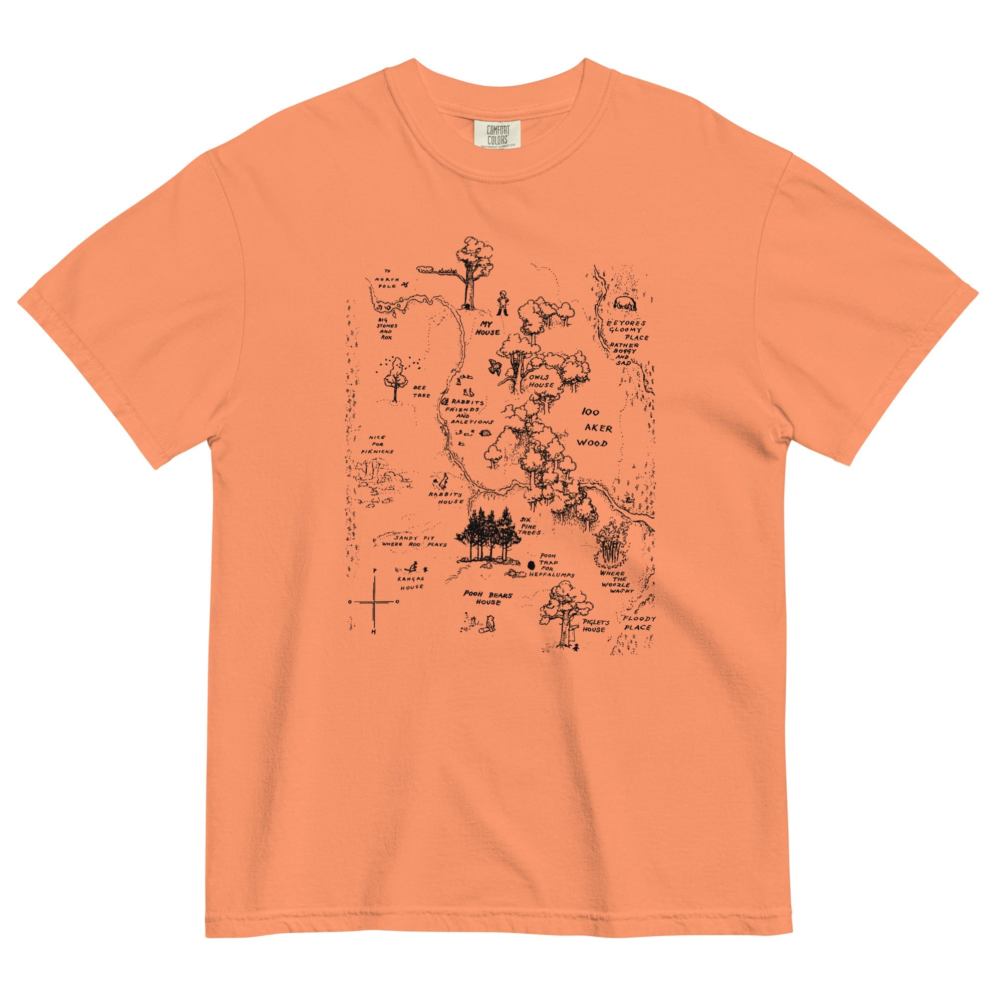 100 Acre Map Men's Relaxed Fit Tee