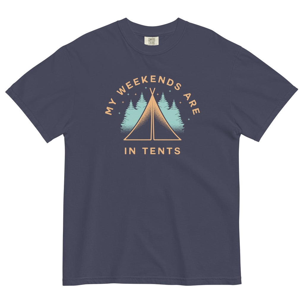 My Weekends Are In Tents Men's Relaxed Fit Tee