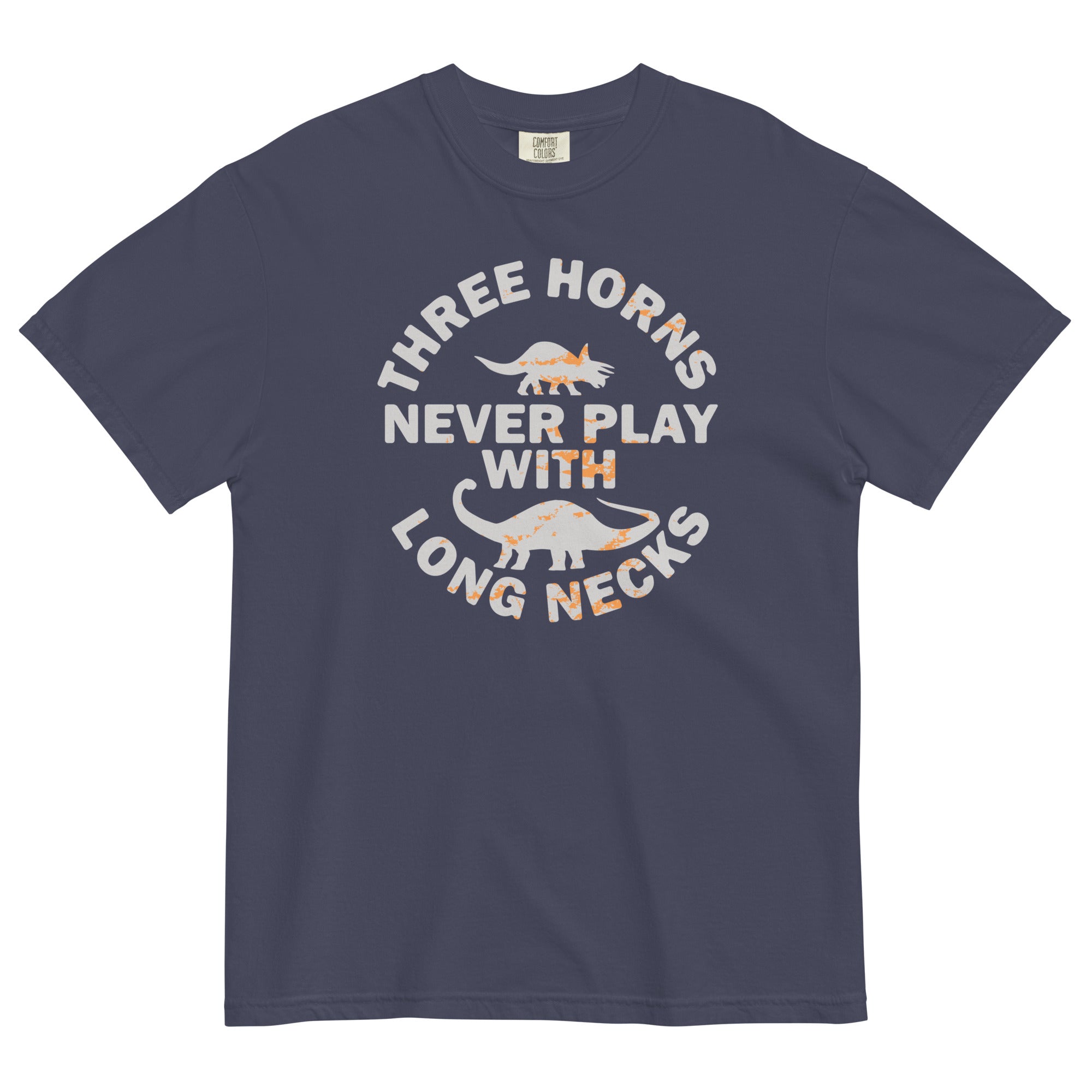 Three Horns Never Play With Long Necks Men's Relaxed Fit Tee