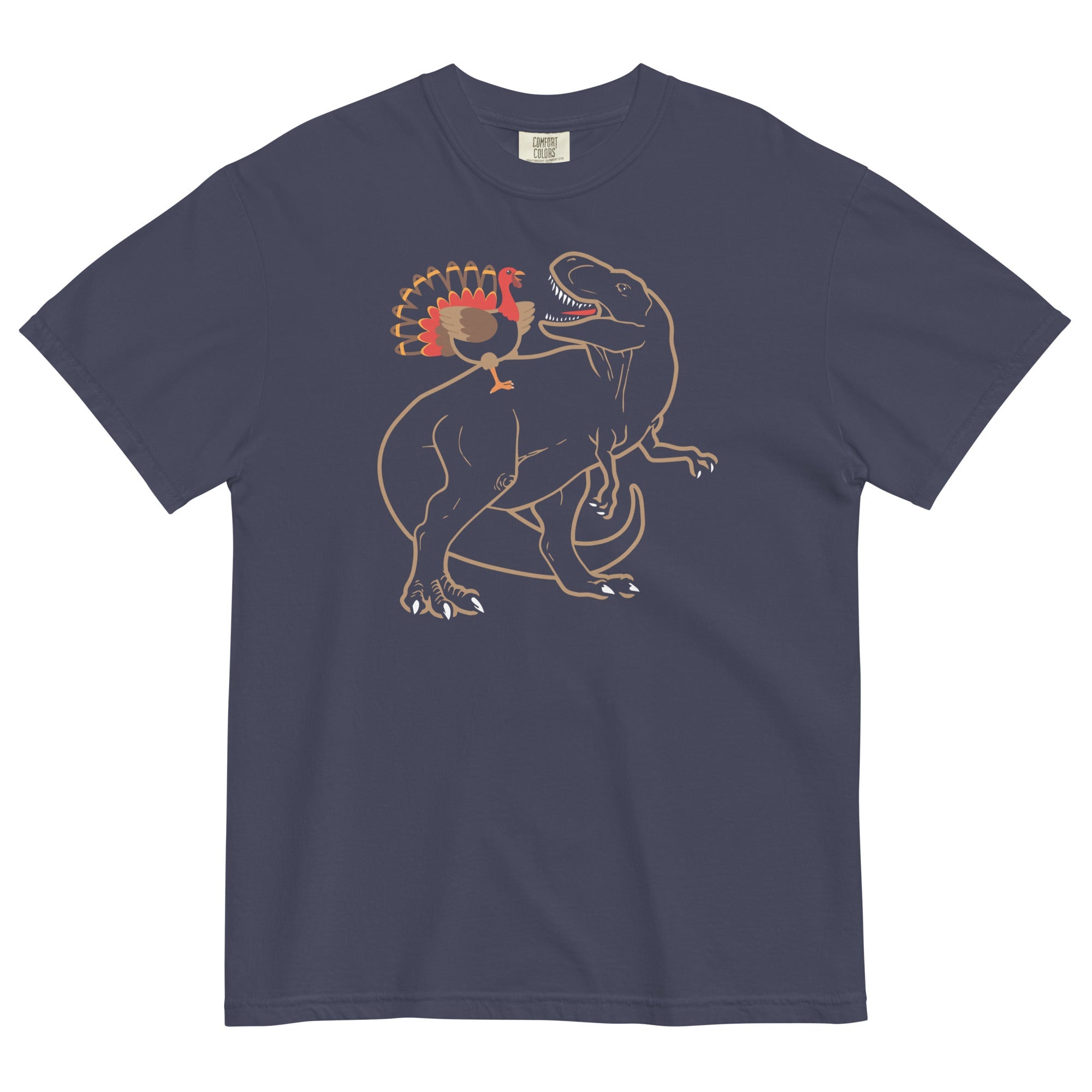 Turkey Riding T-Rex Men's Relaxed Fit Tee