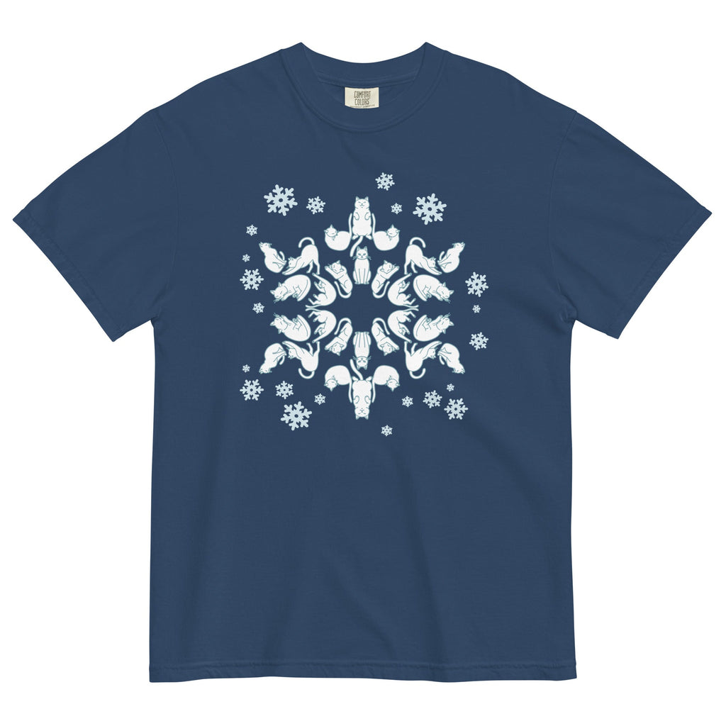 Cat Snowflake Men's Relaxed Fit Tee