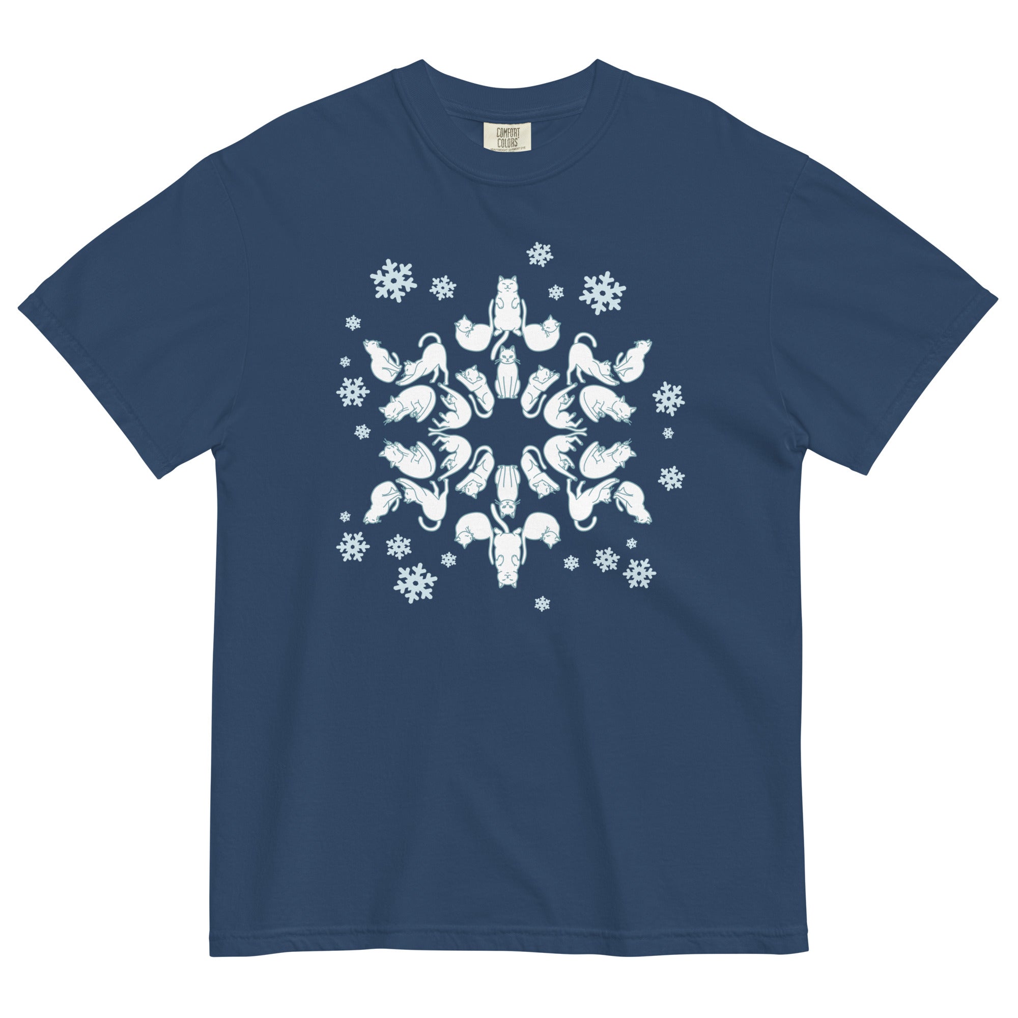 Cat Snowflake Men's Relaxed Fit Tee