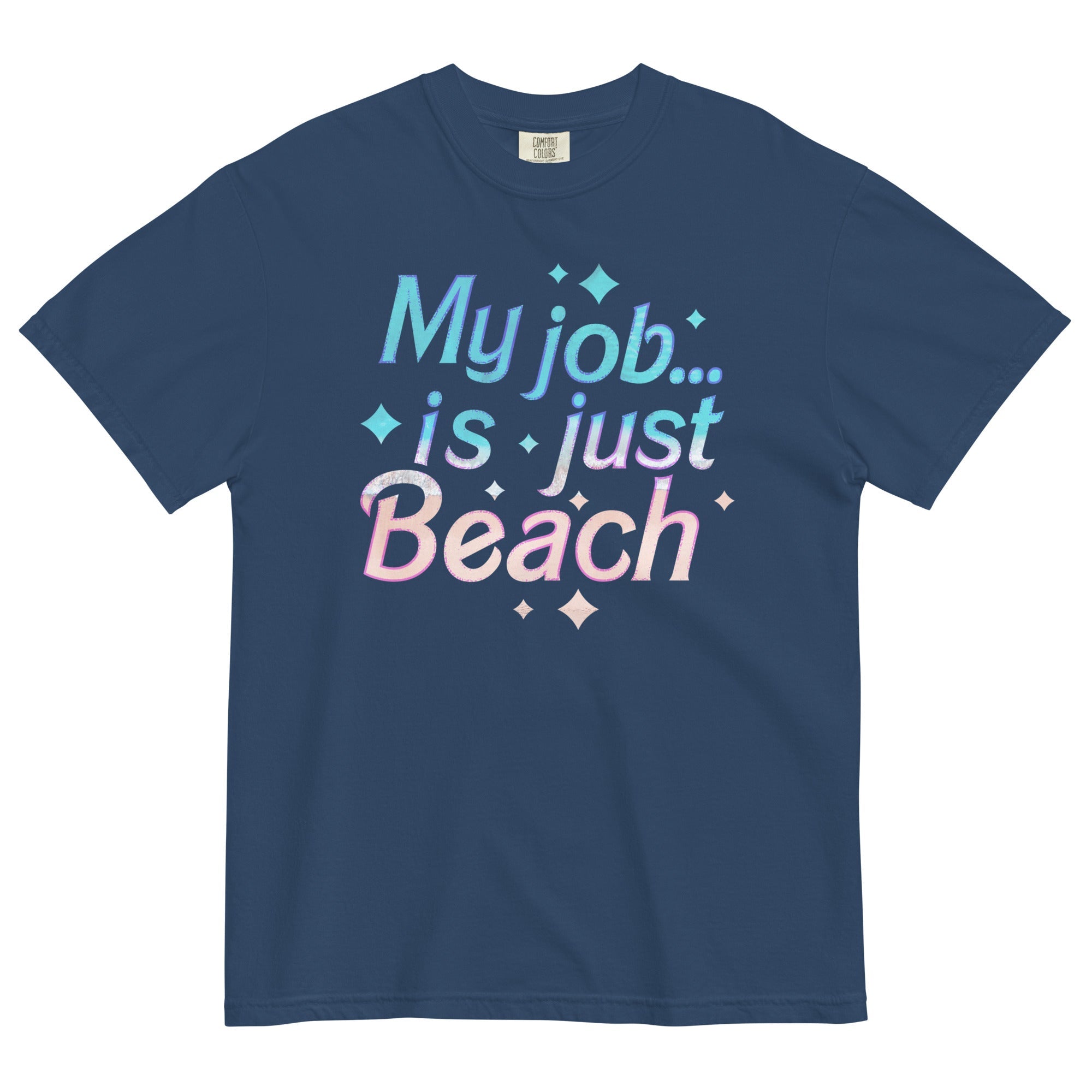 My Job Is Just Beach Men's Relaxed Fit Tee