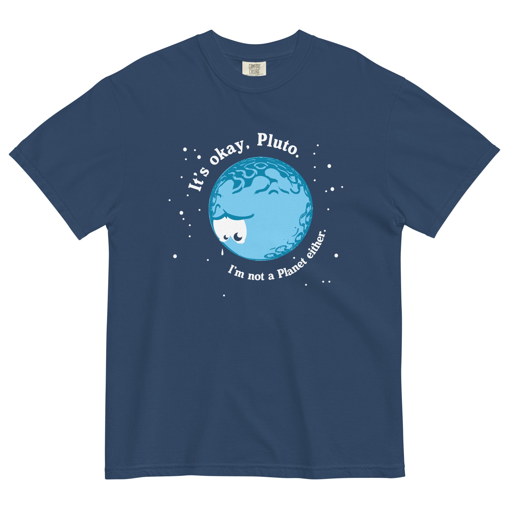 It's Okay Pluto Men's Relaxed Fit Tee