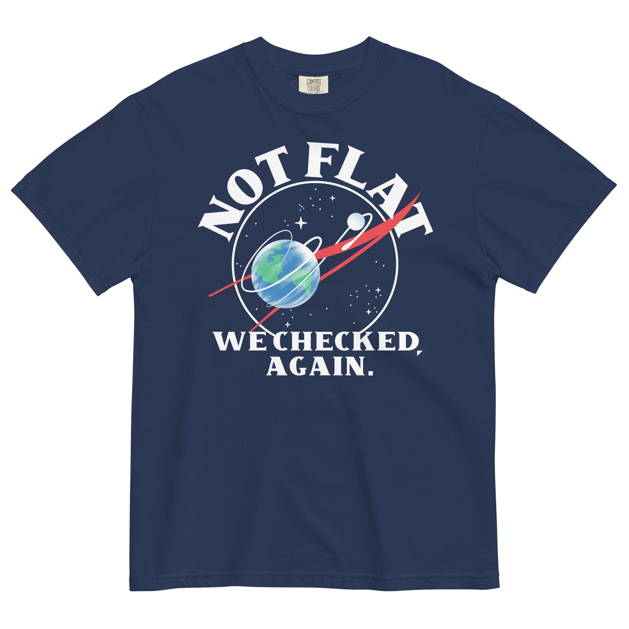 Not Flat We Checked Again Men's Relaxed Fit Tee