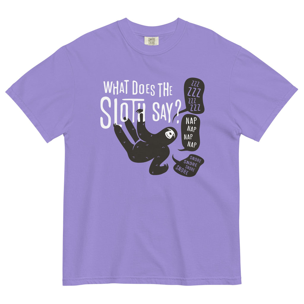 What Does The Sloth Say? Men's Relaxed Fit Tee