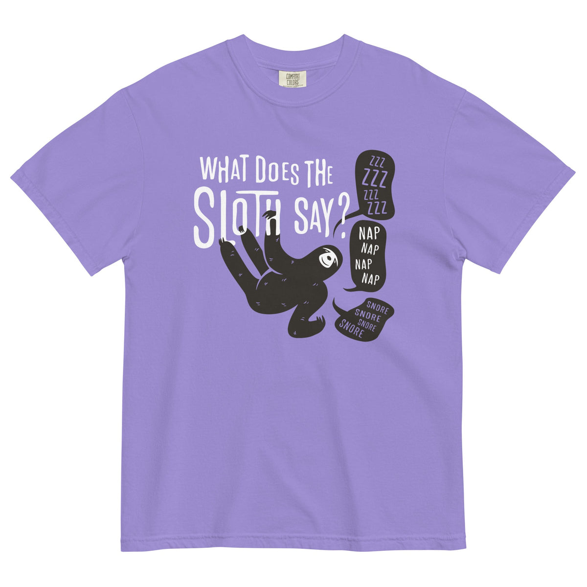 What Does The Sloth Say? Men's Relaxed Fit Tee