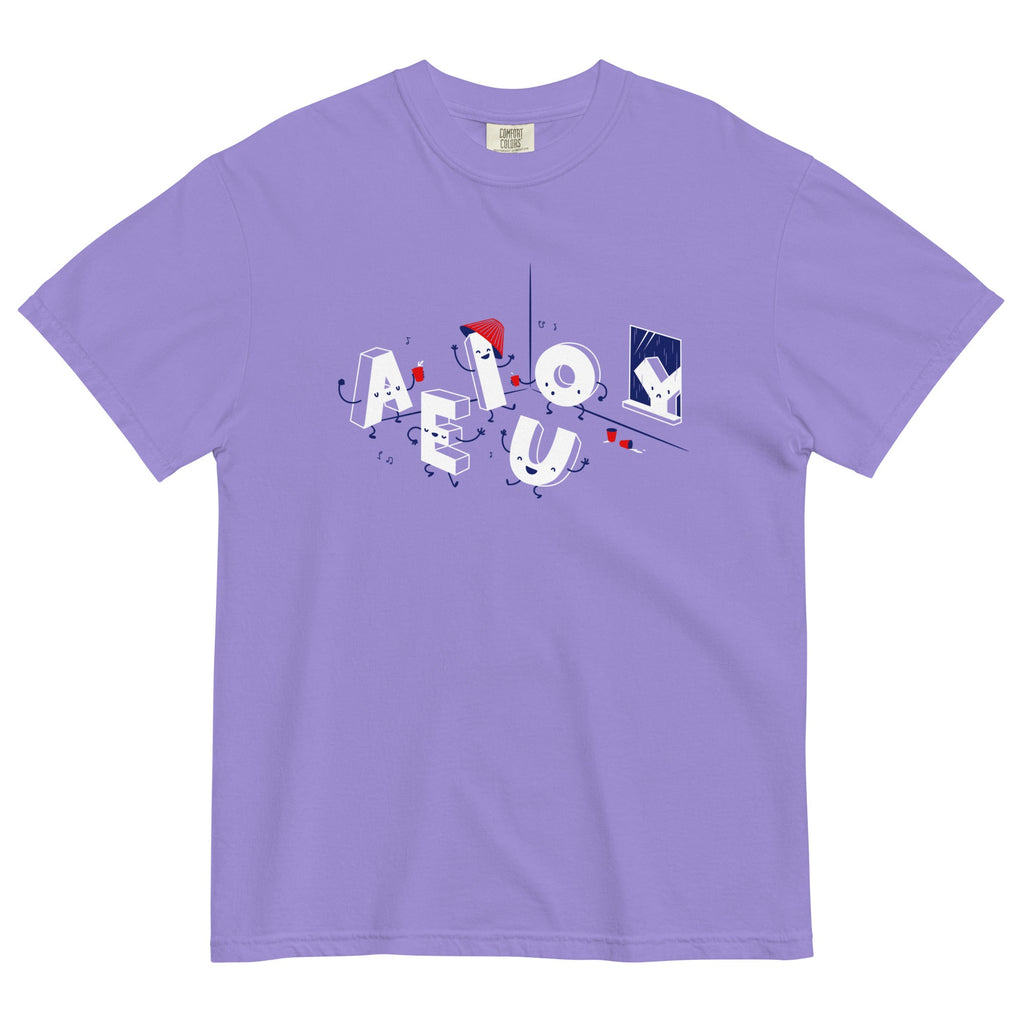 Vowel Party Time Men's Relaxed Fit Tee