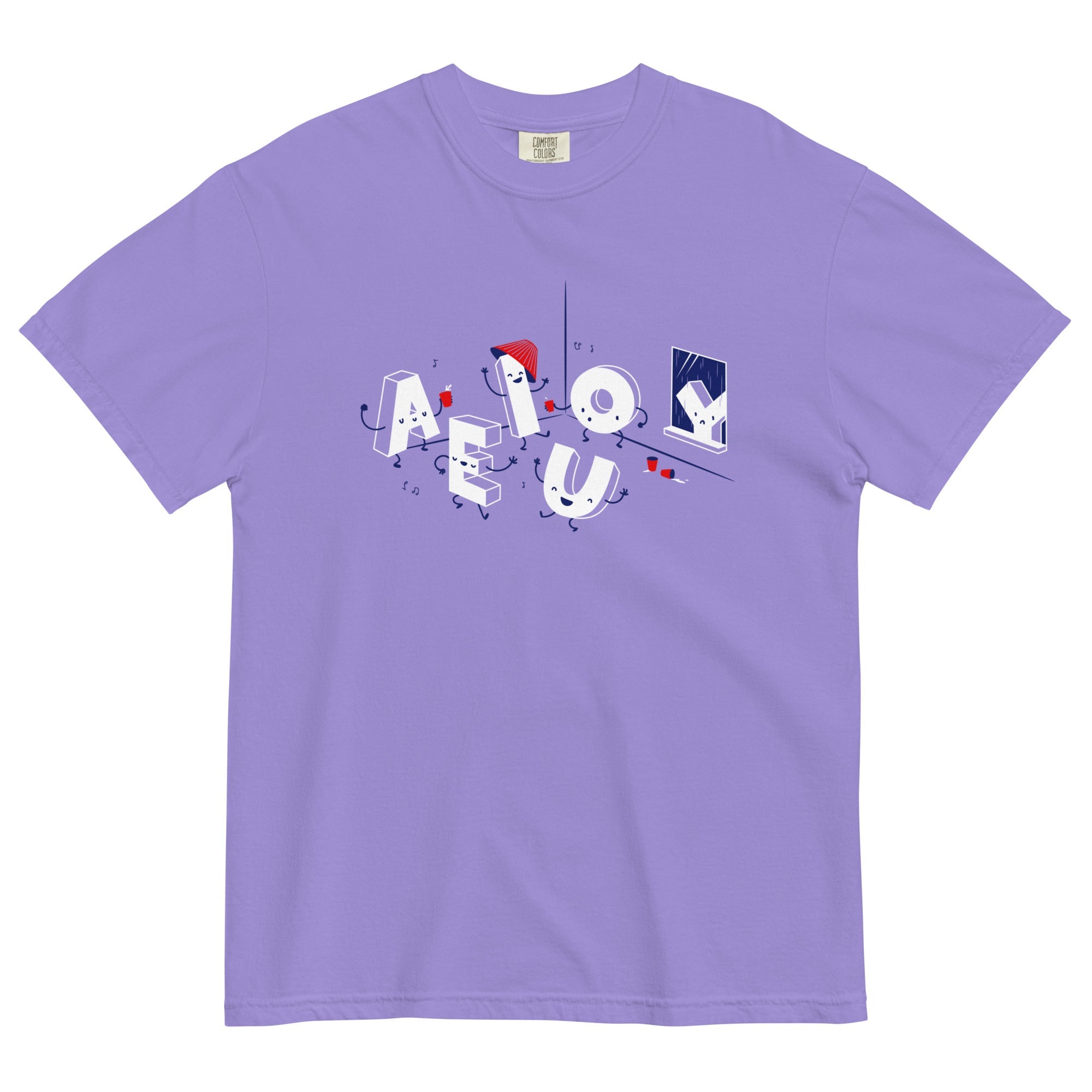Vowel Party Time Men's Relaxed Fit Tee