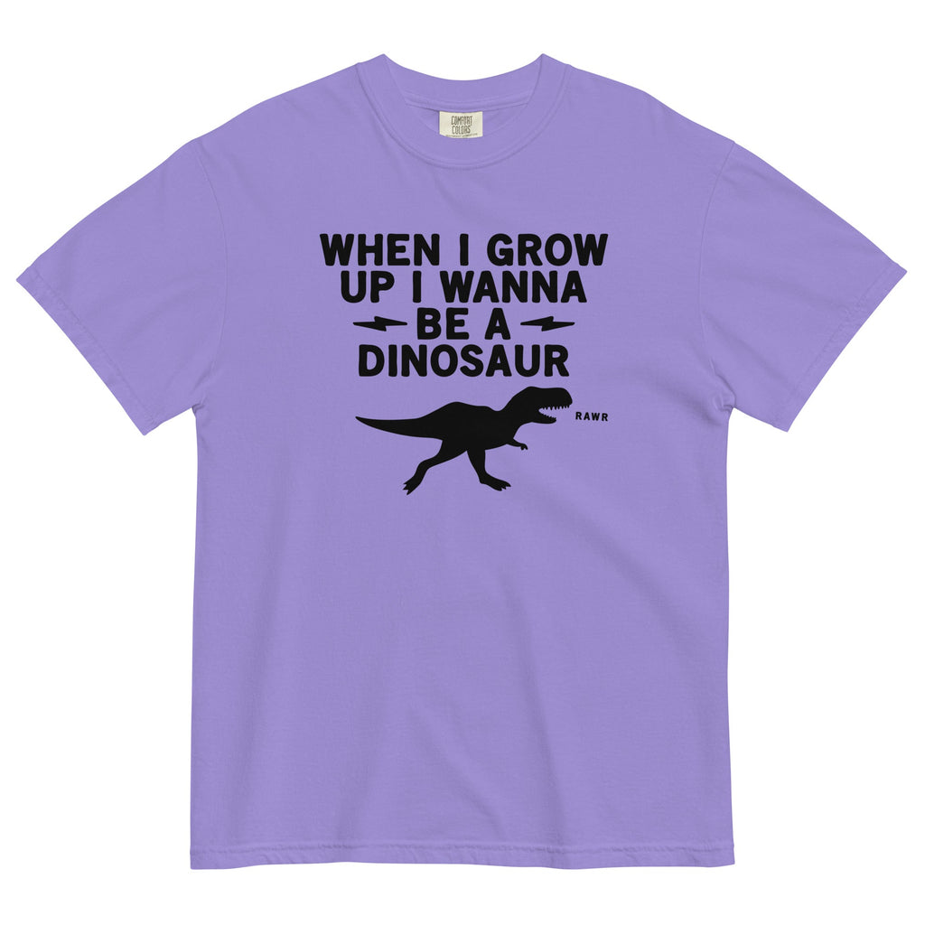 When I Grow Up I Wanna Be A Dinosaur Men's Relaxed Fit Tee