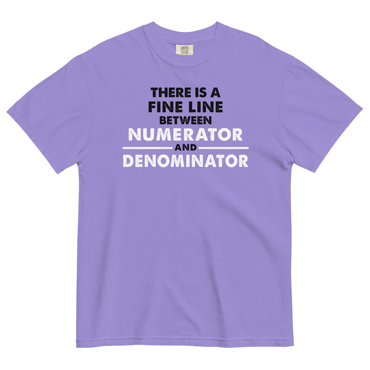 There Is A Fine Line Between Numerator And Denominator Men's Relaxed Fit Tee