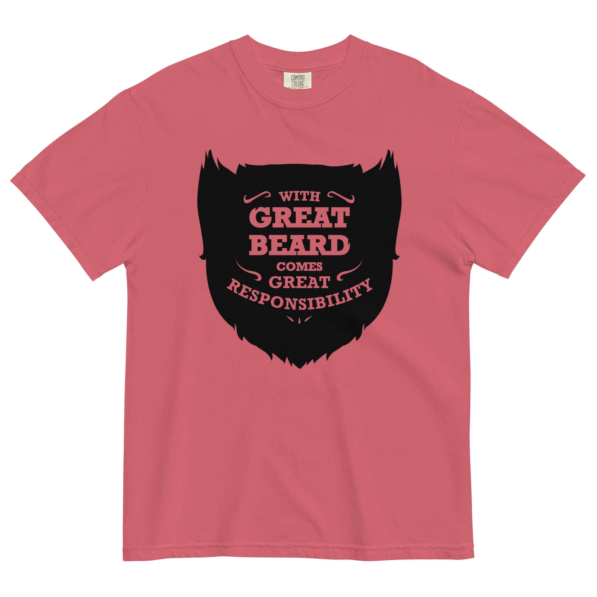 With Great Beard Comes Great Responsibility Men's Relaxed Fit Tee