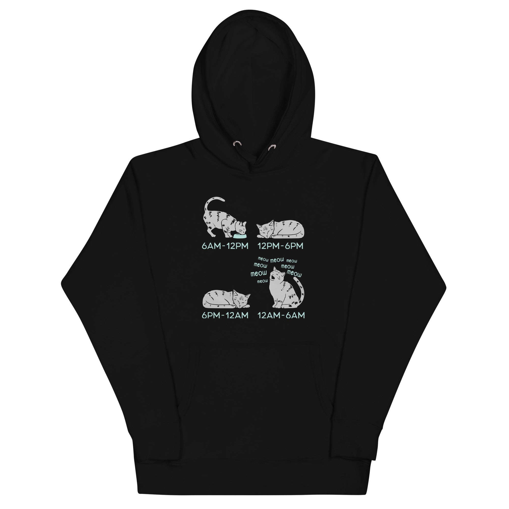 Cat Day Schedule Unisex Hoodie