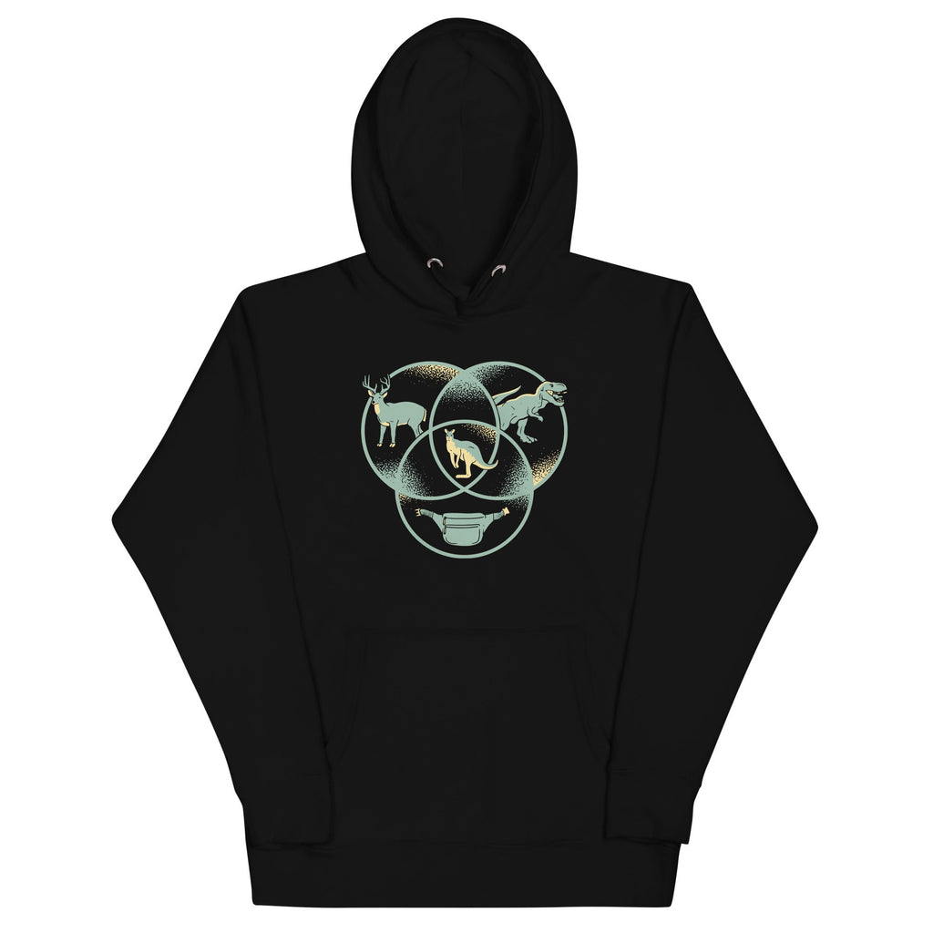 Kangaroo Venn Diagram Unisex Hoodie