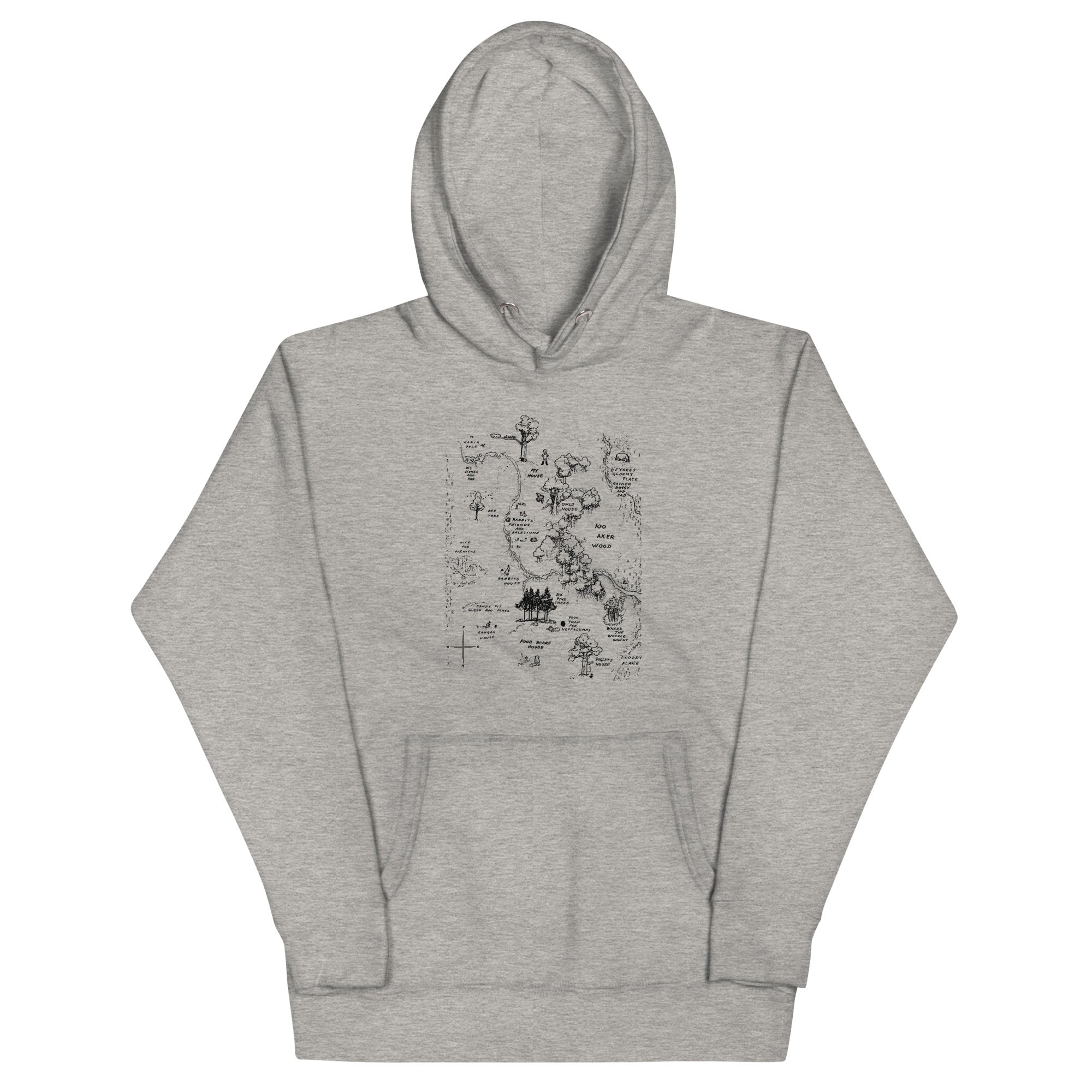 100 Acre Map Unisex Hoodie