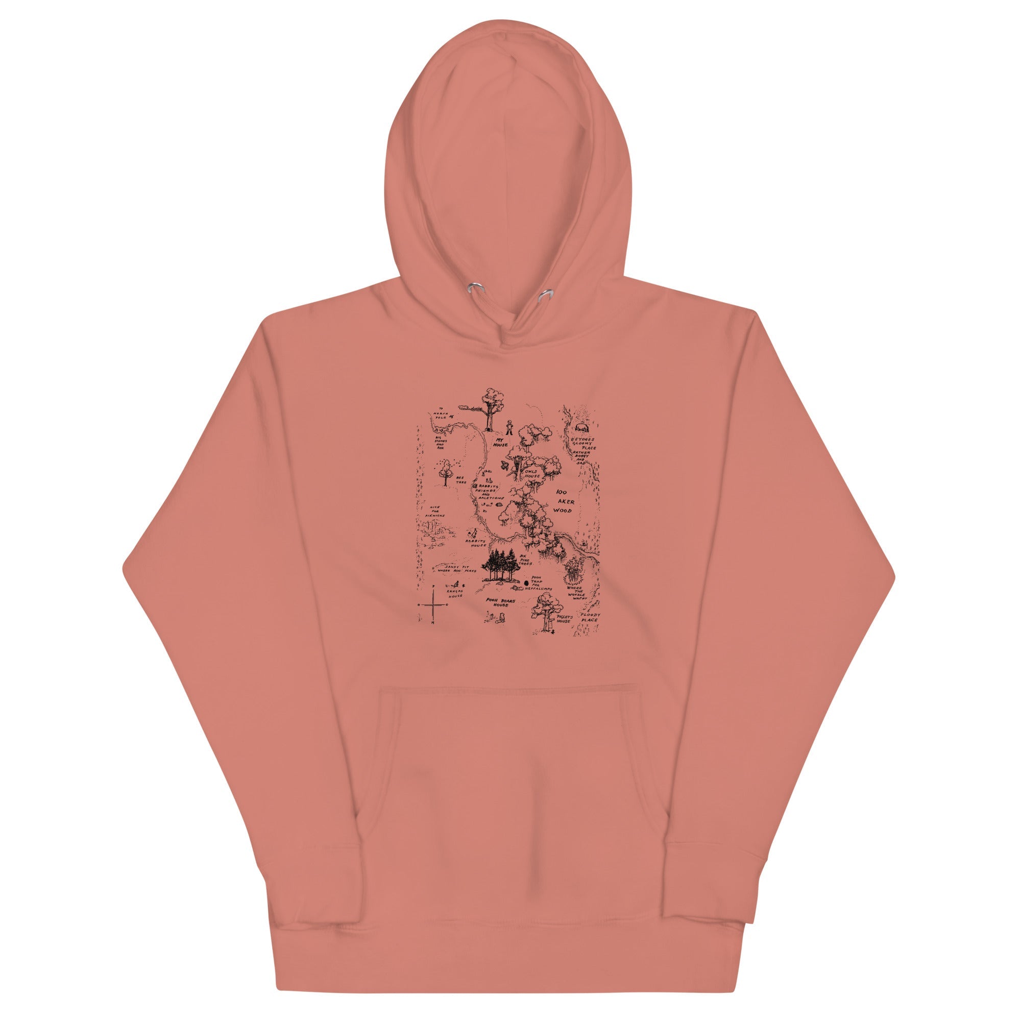 100 Acre Map Unisex Hoodie