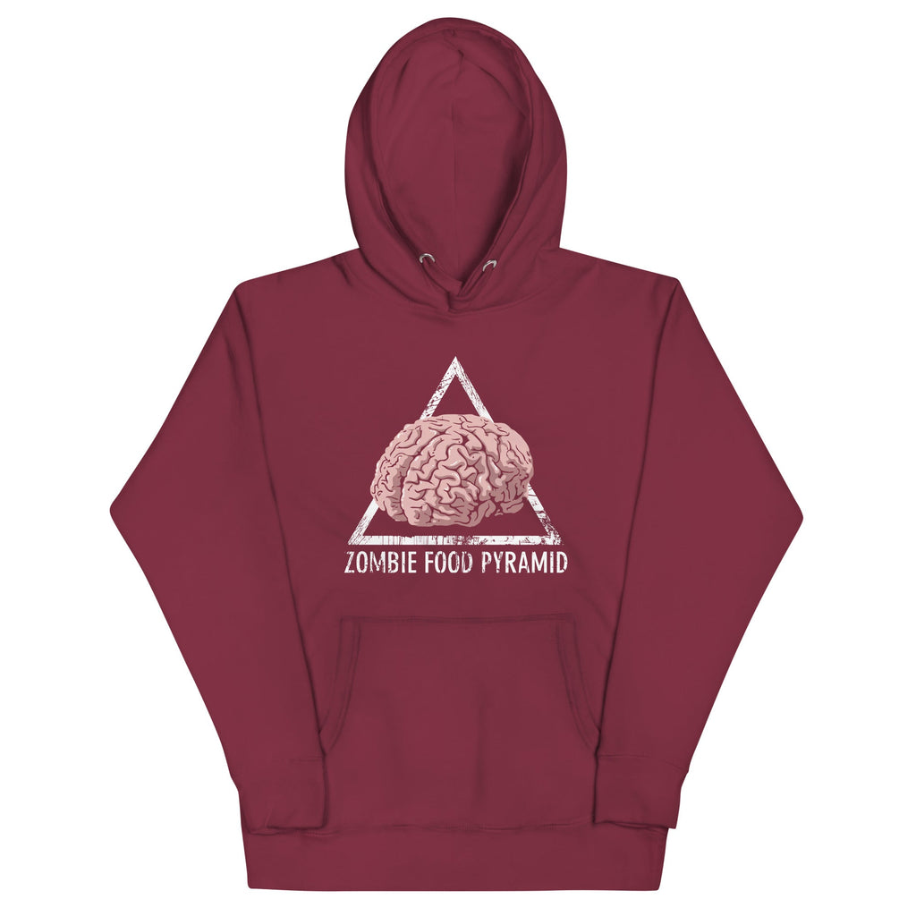 Zombie Food Pyramid Unisex Hoodie