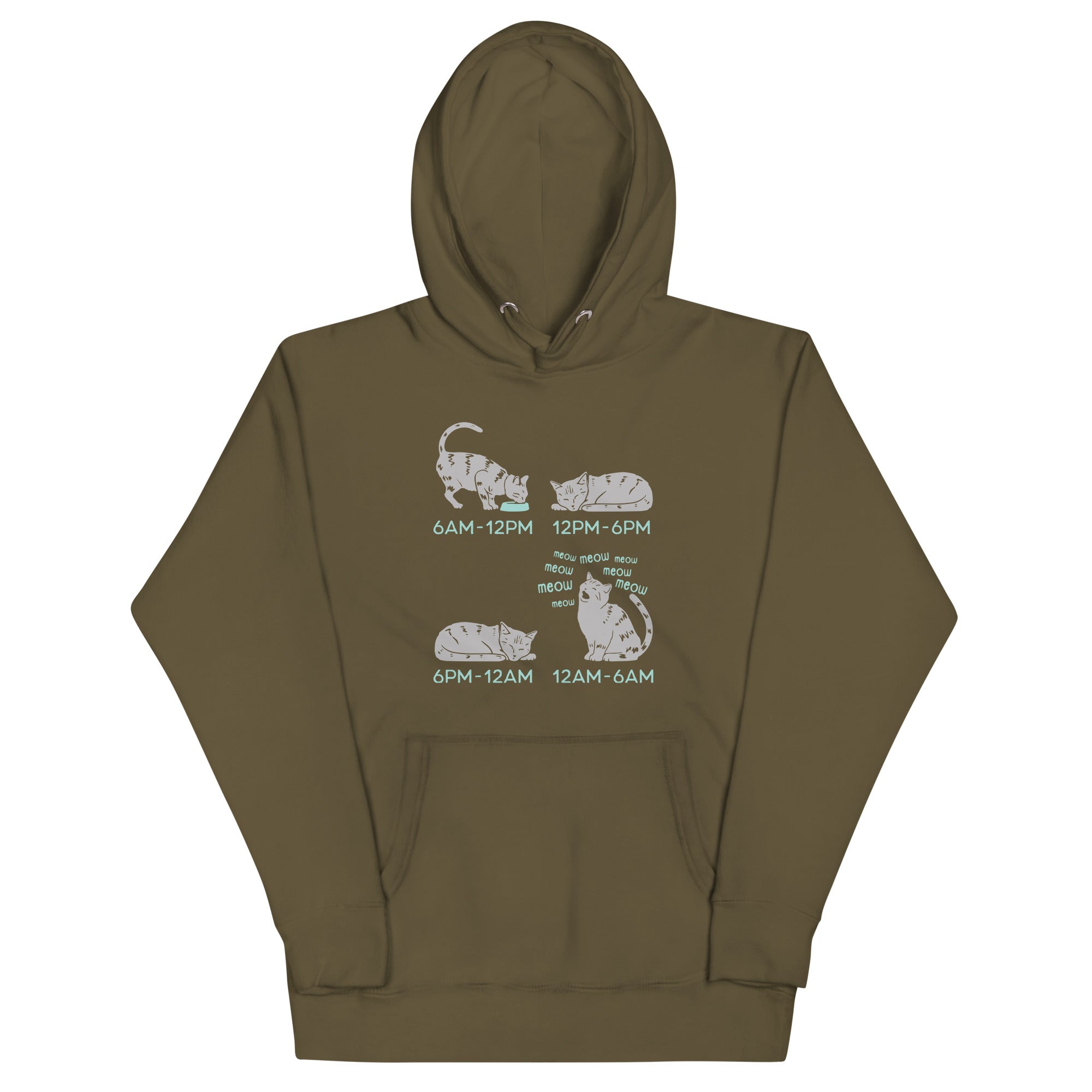 Cat Day Schedule Unisex Hoodie
