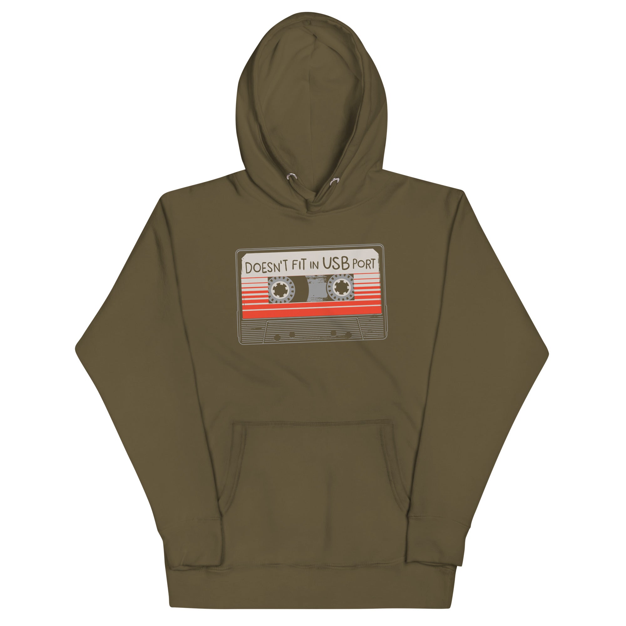 Doesn't Fit In USB Port Unisex Hoodie