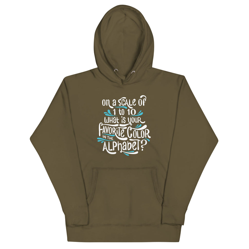 Favorite Color In The Alphabet Unisex Hoodie
