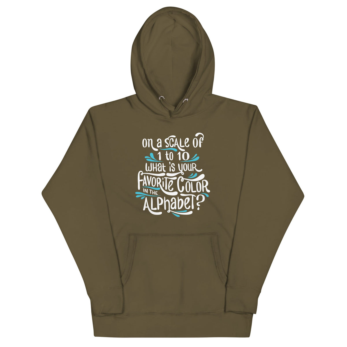Favorite Color In The Alphabet Unisex Hoodie