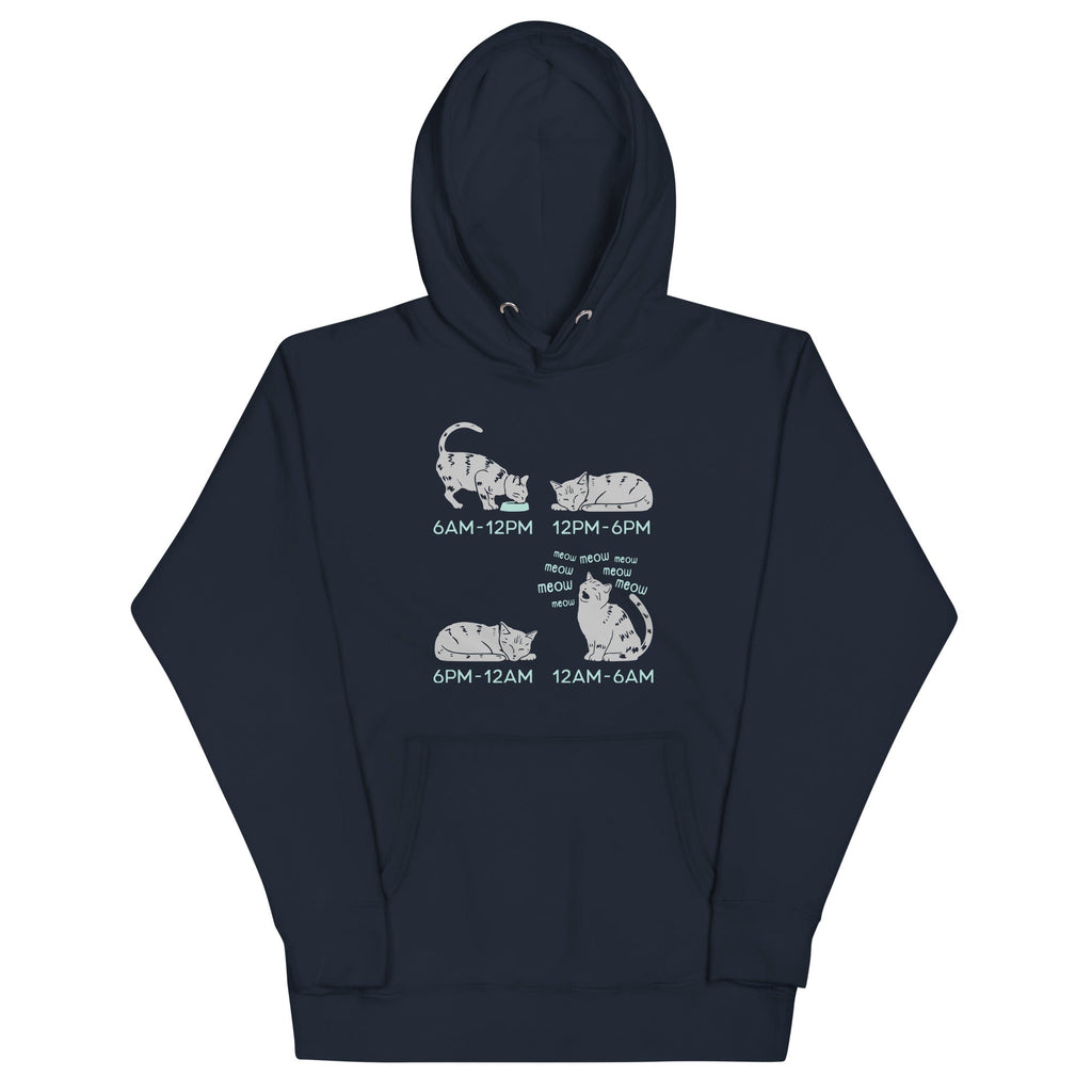 Cat Day Schedule Unisex Hoodie