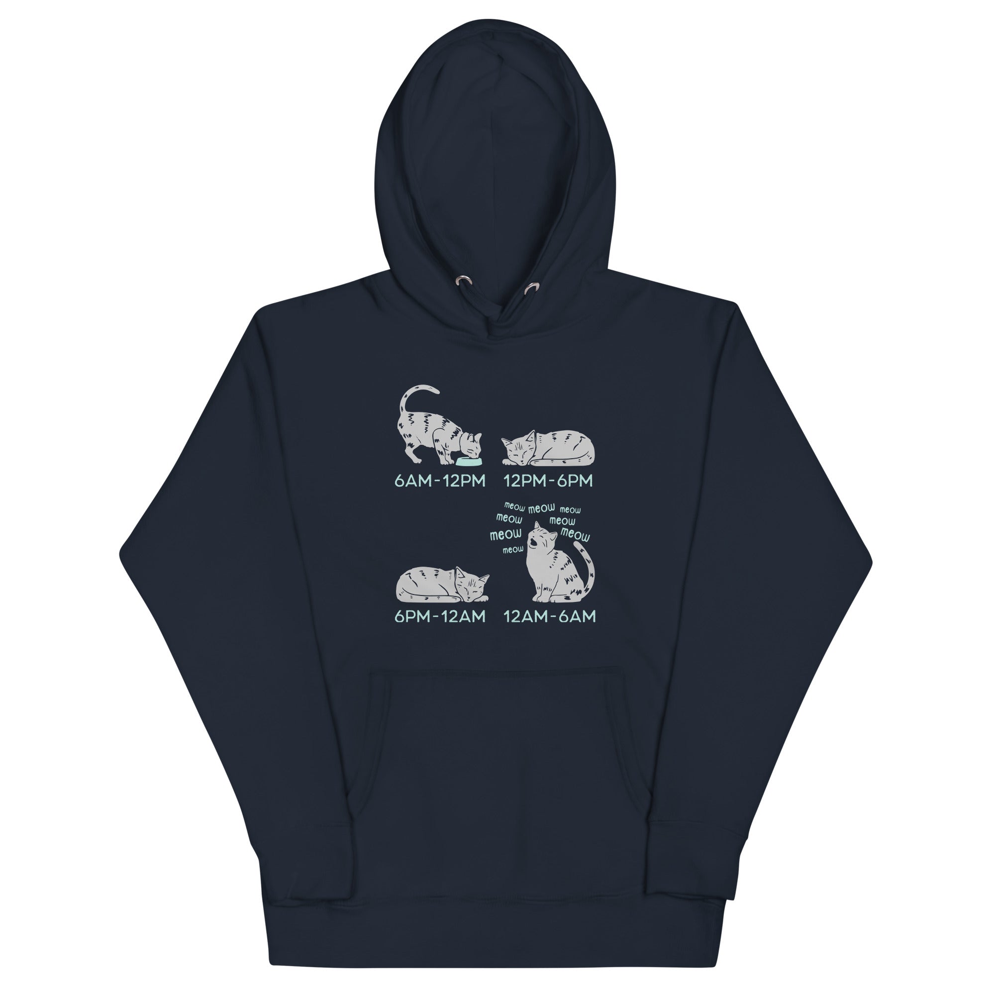 Cat Day Schedule Unisex Hoodie