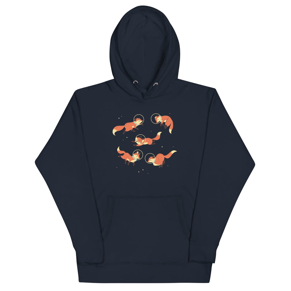Foxes In Space Unisex Hoodie