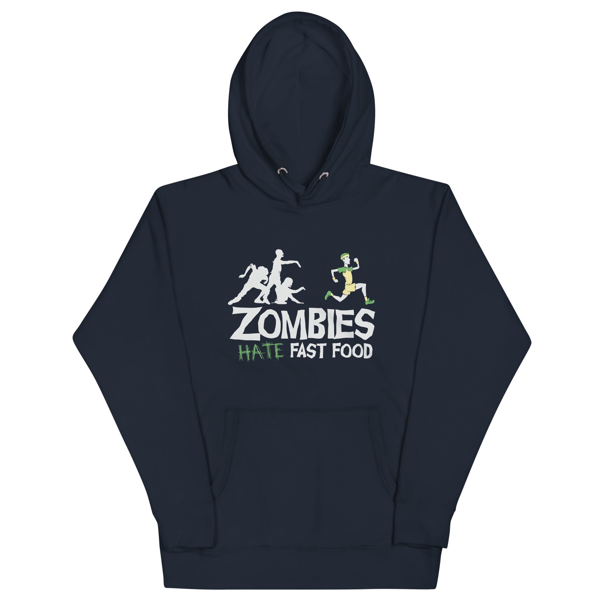 Zombies Hate Fast Food Unisex Hoodie