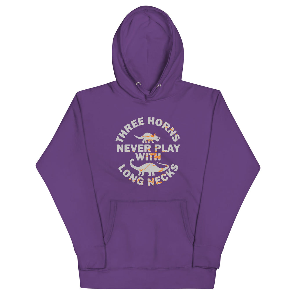 Three Horns Never Play With Long Necks Unisex Hoodie