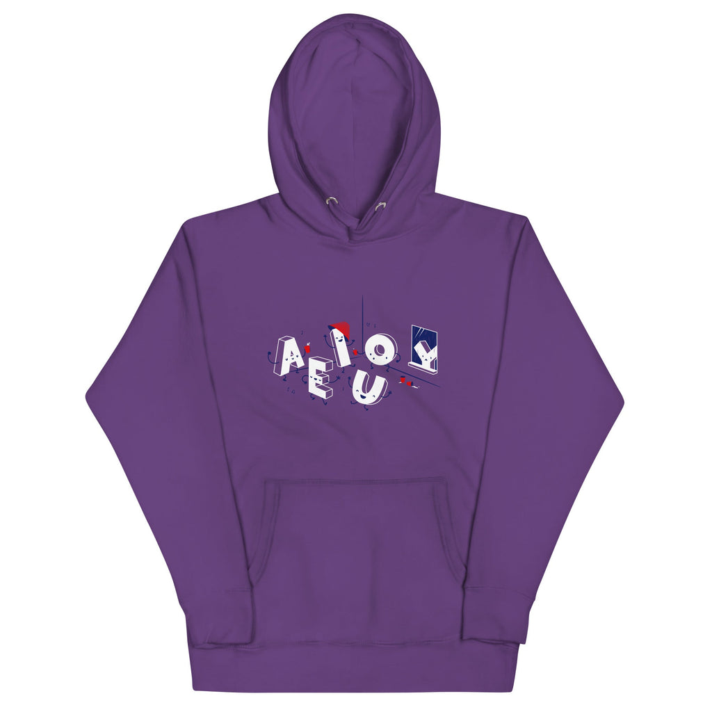 Vowel Party Time Unisex Hoodie