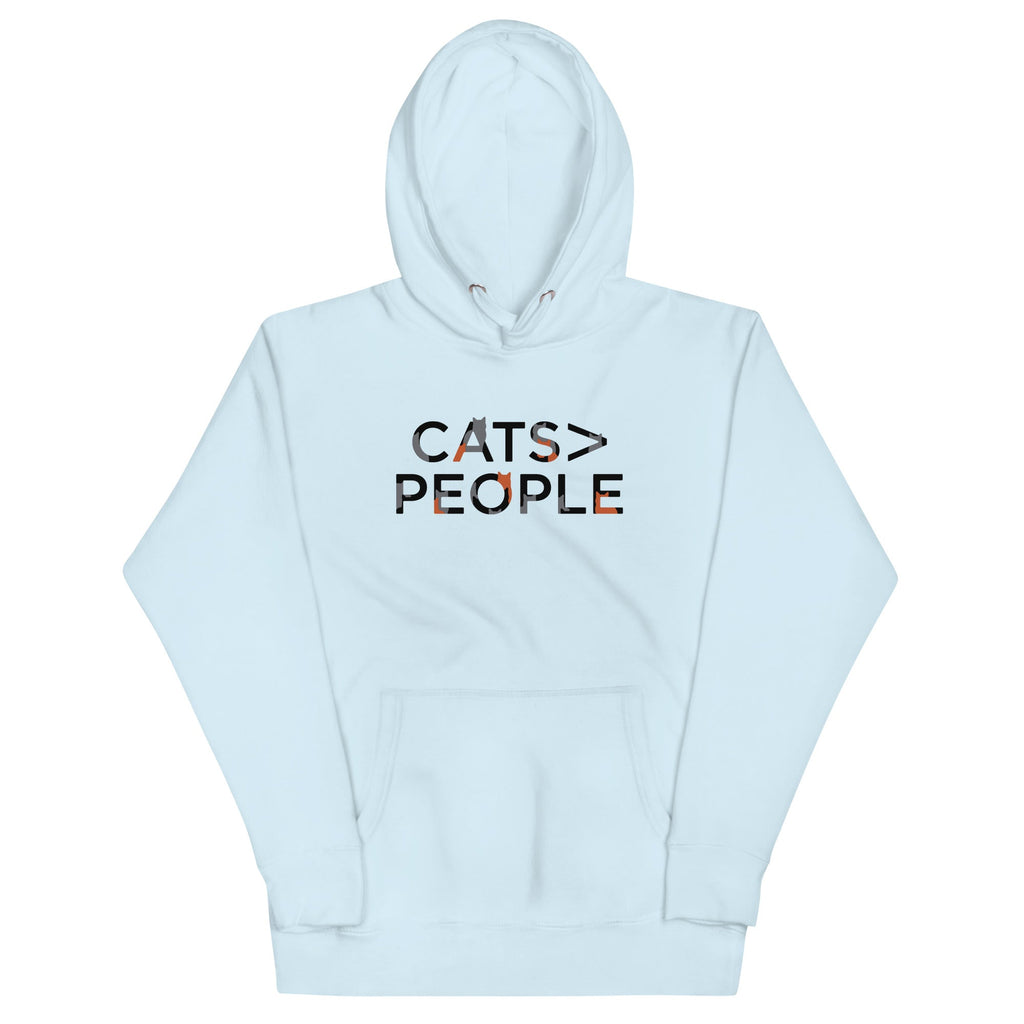 Cats>People Unisex Hoodie
