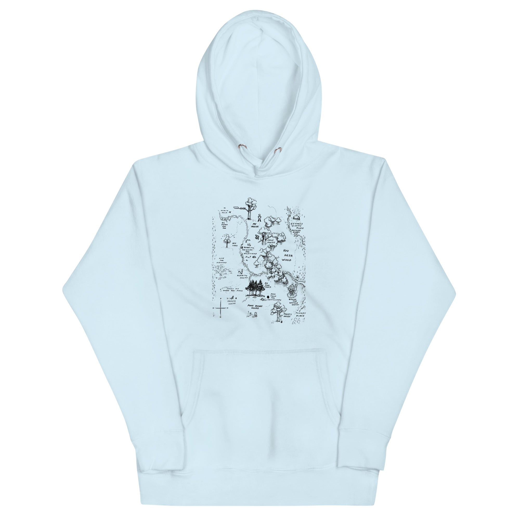 100 Acre Map Unisex Hoodie