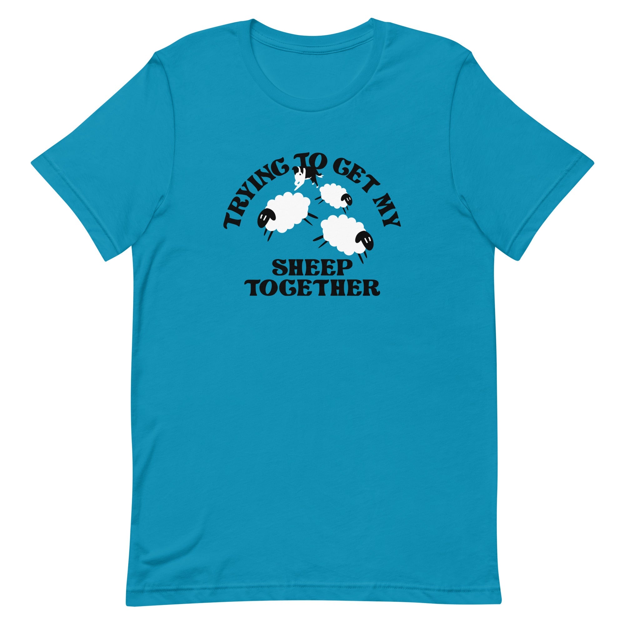 Trying To Get My Sheep Together Men's Signature Tee