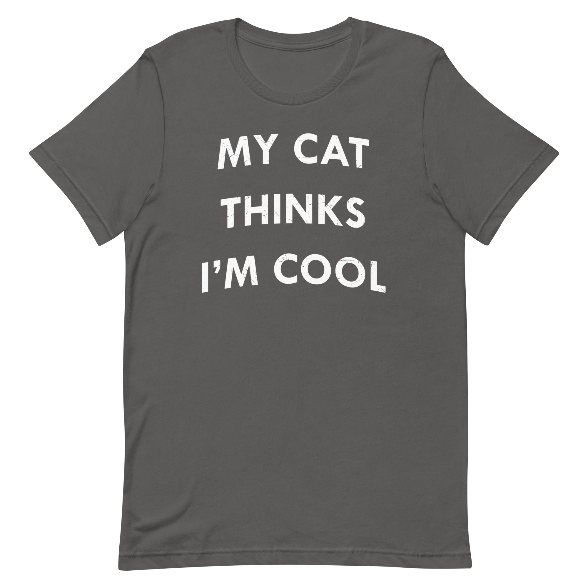 My Cat Thinks I'm Cool Men's Signature Tee