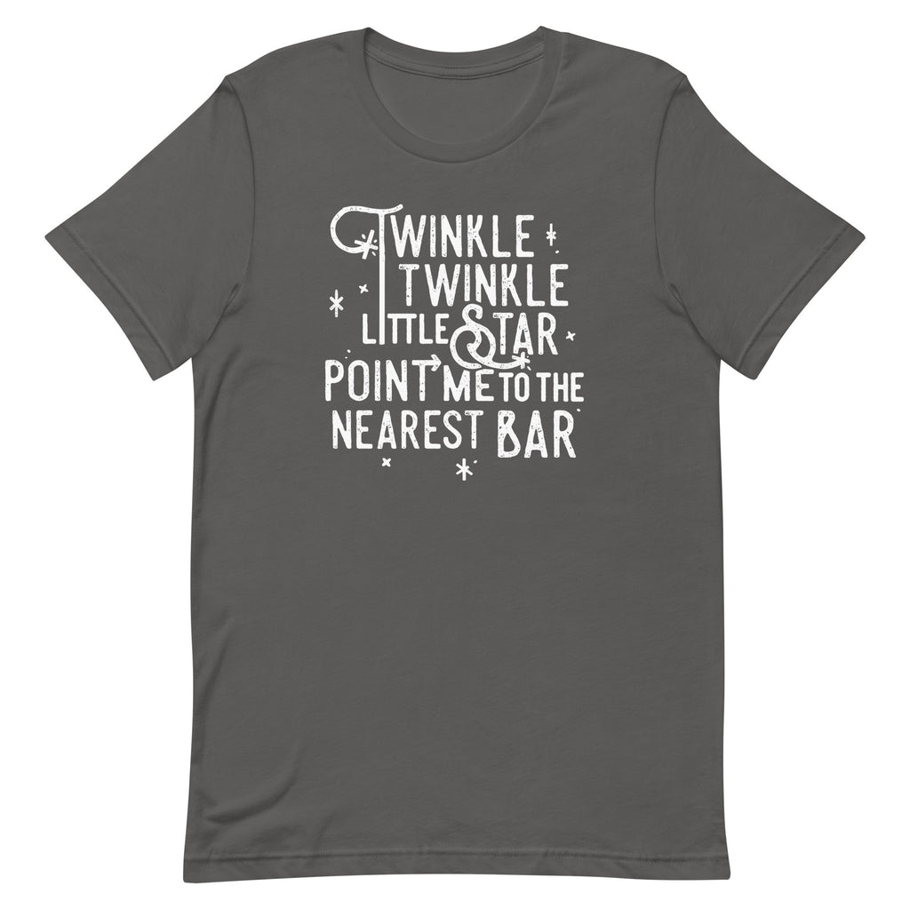 Point Me To The Nearest Bar Men's Signature Tee