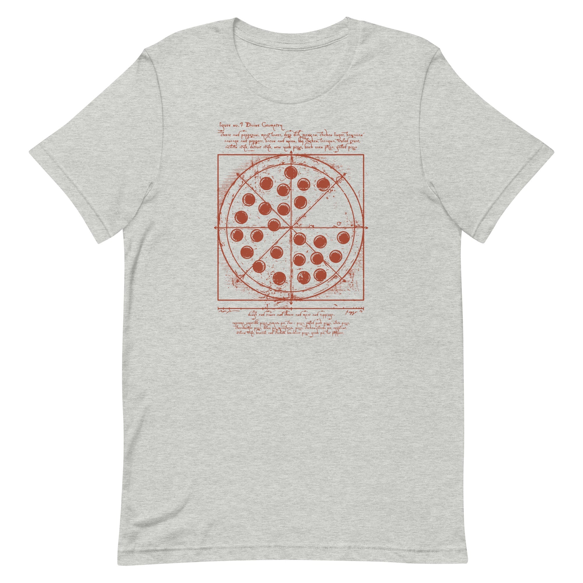 Vitruvian Pizza Men's Signature Tee