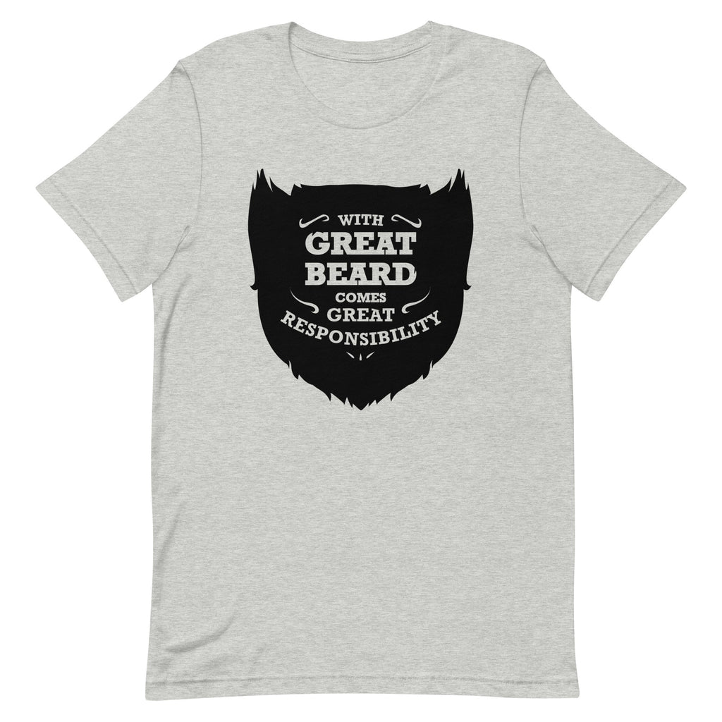 With Great Beard Comes Great Responsibility Men's Signature Tee