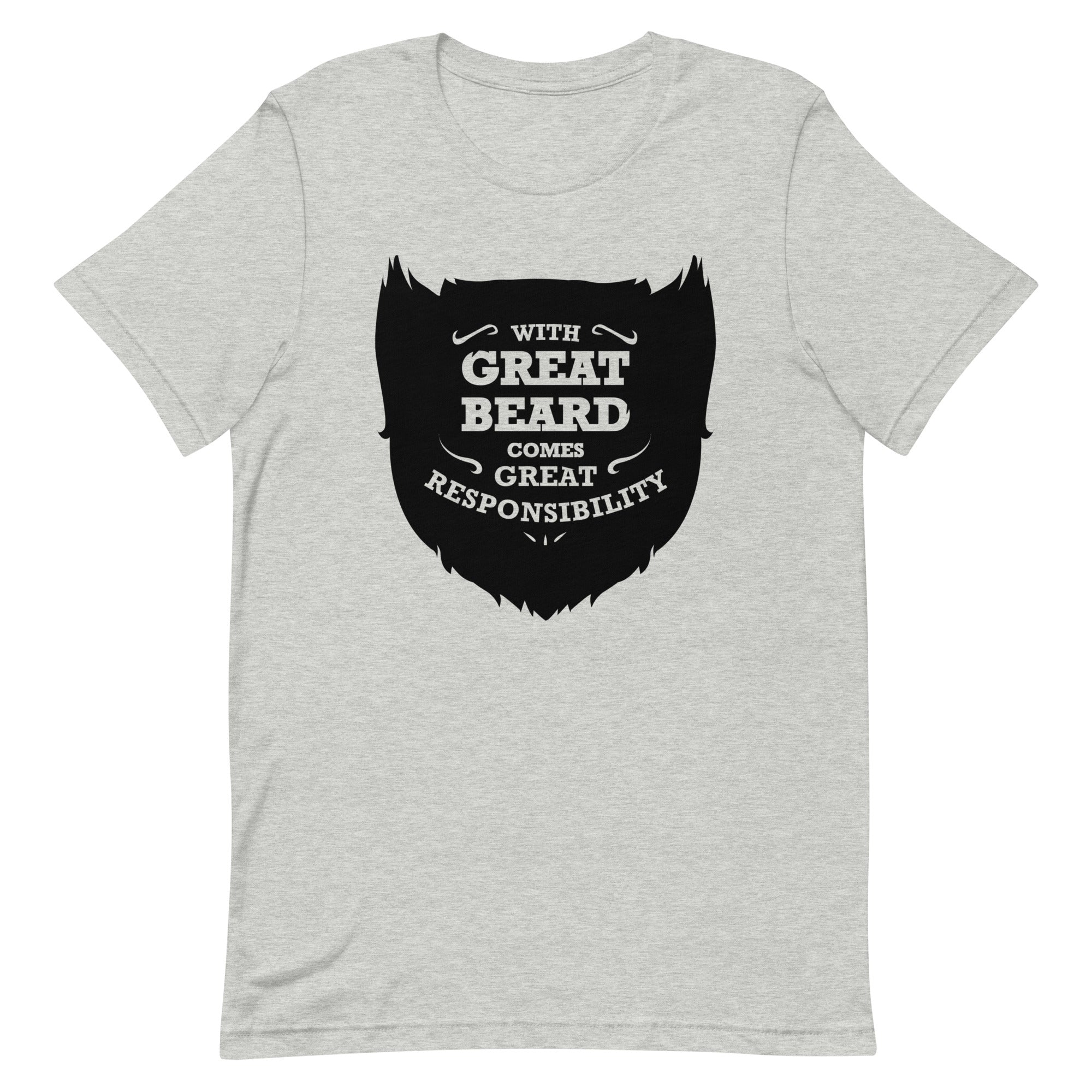 With Great Beard Comes Great Responsibility Men's Signature Tee