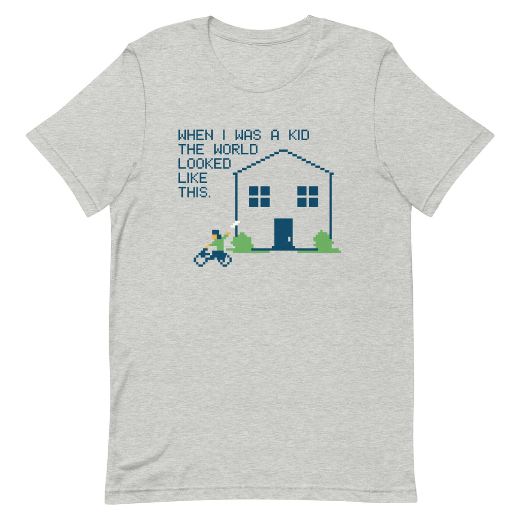 When I Was A Kid The World Men's Signature Tee