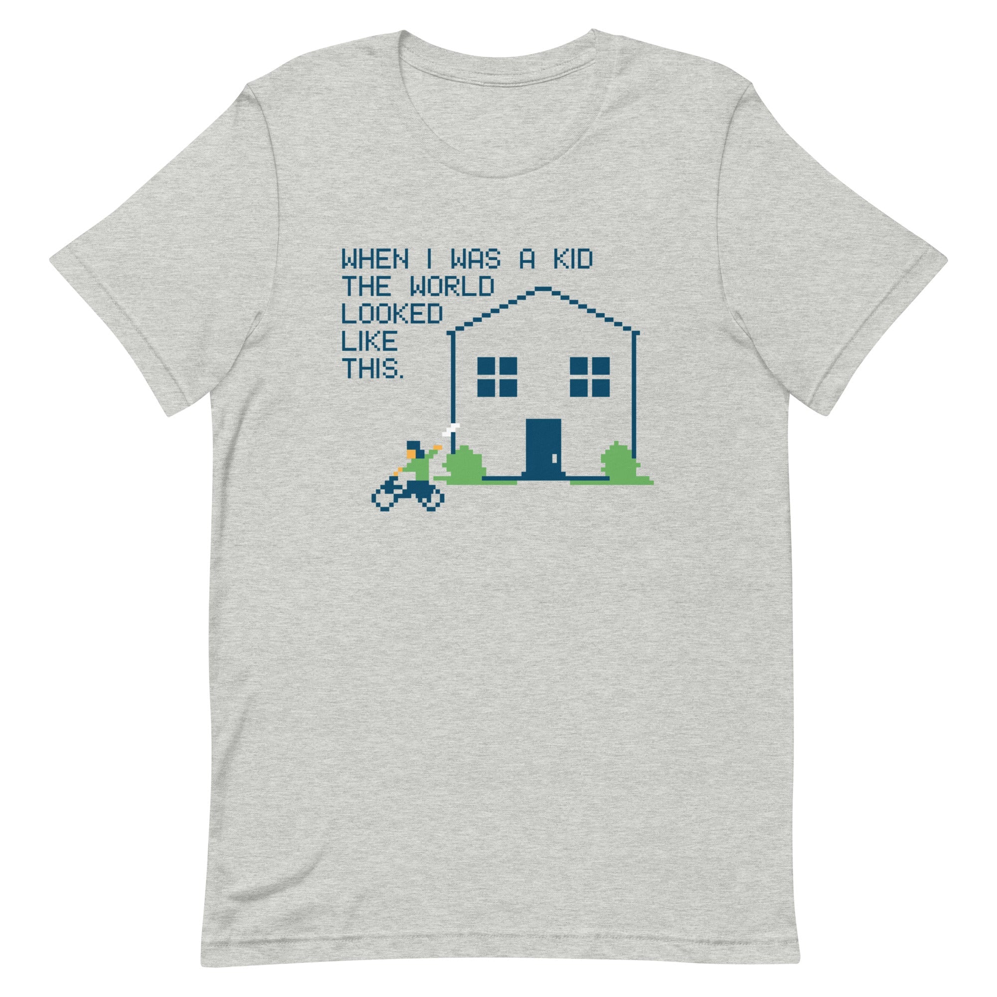 When I Was A Kid The World Men's Signature Tee