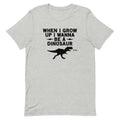 When I Grow Up I Wanna Be A Dinosaur Men's Signature Tee