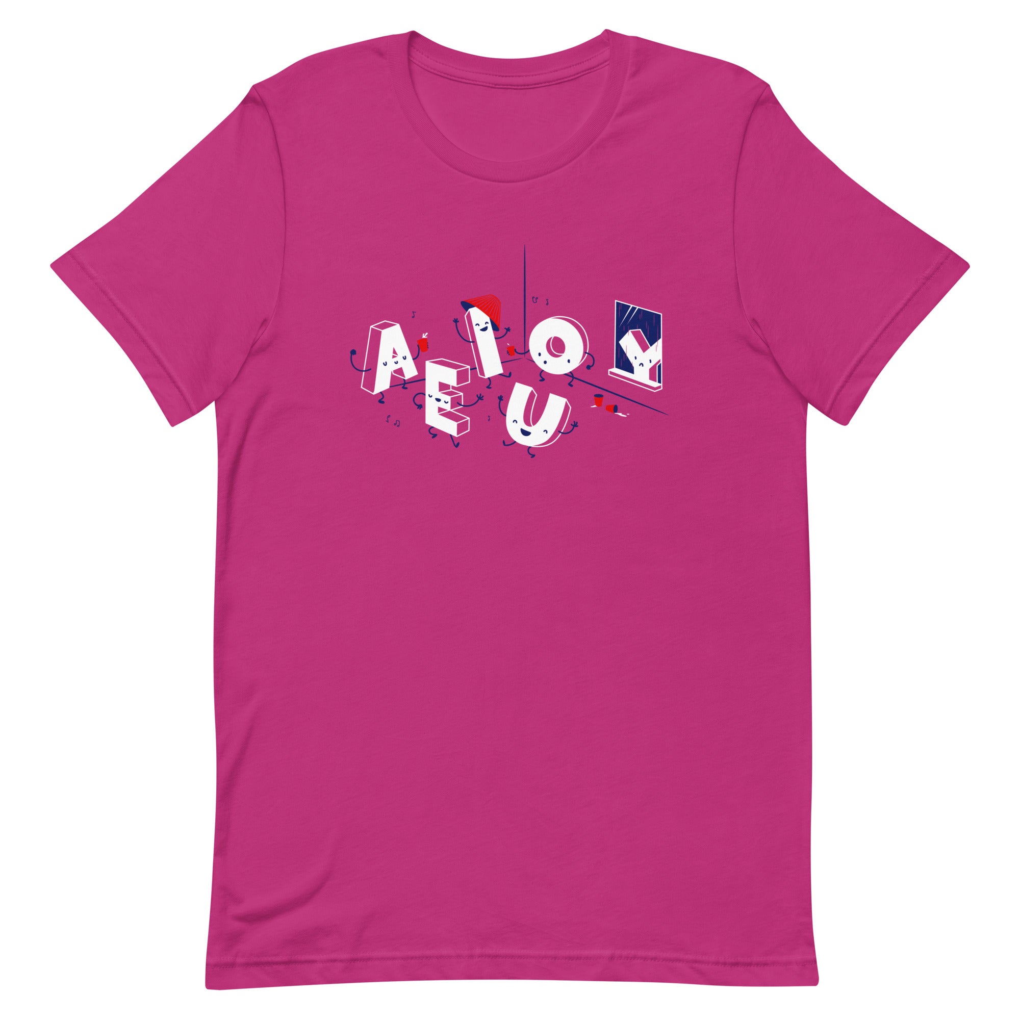 Vowel Party Time Men's Signature Tee