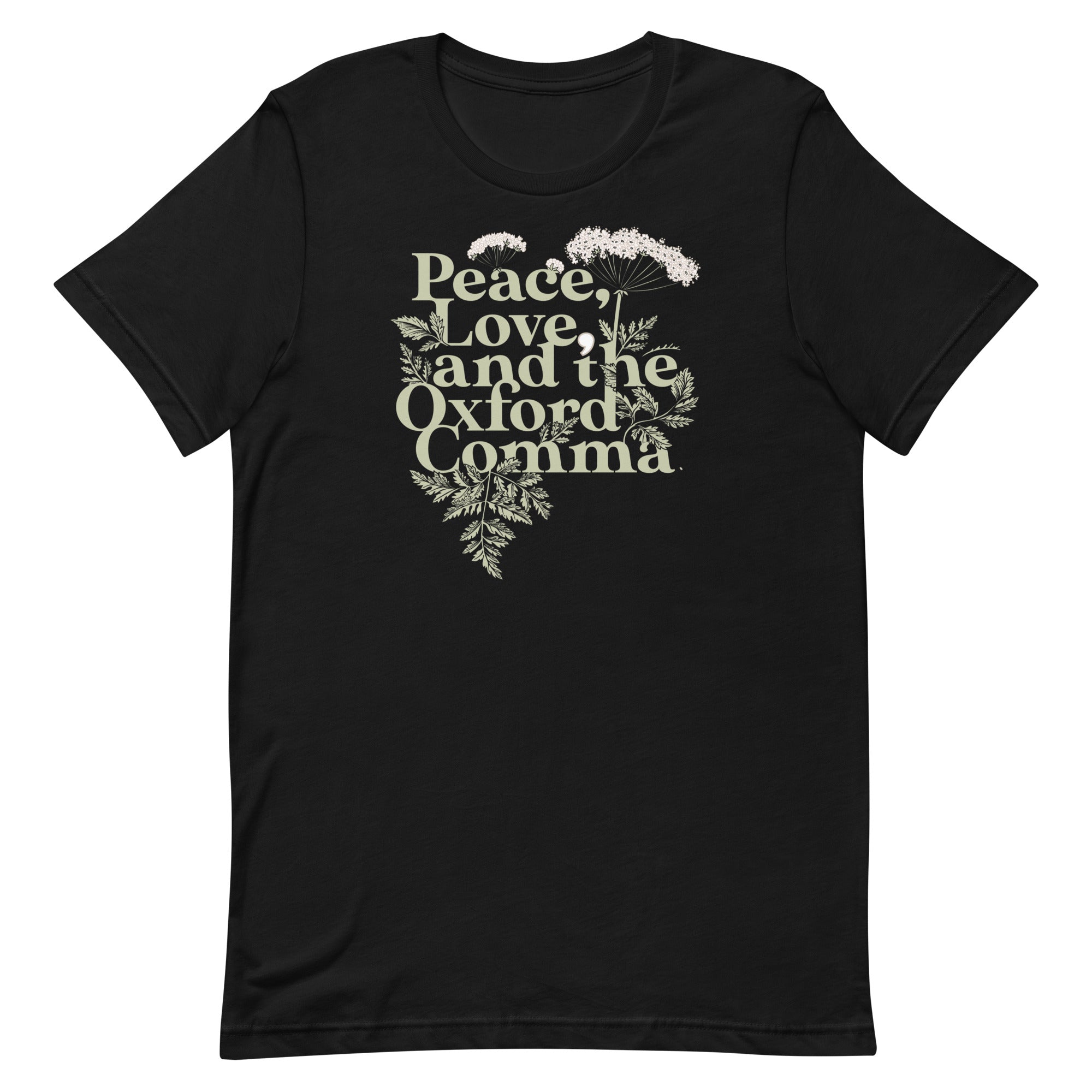 Peace, Love, And The Oxford Comma Men's Signature Tee