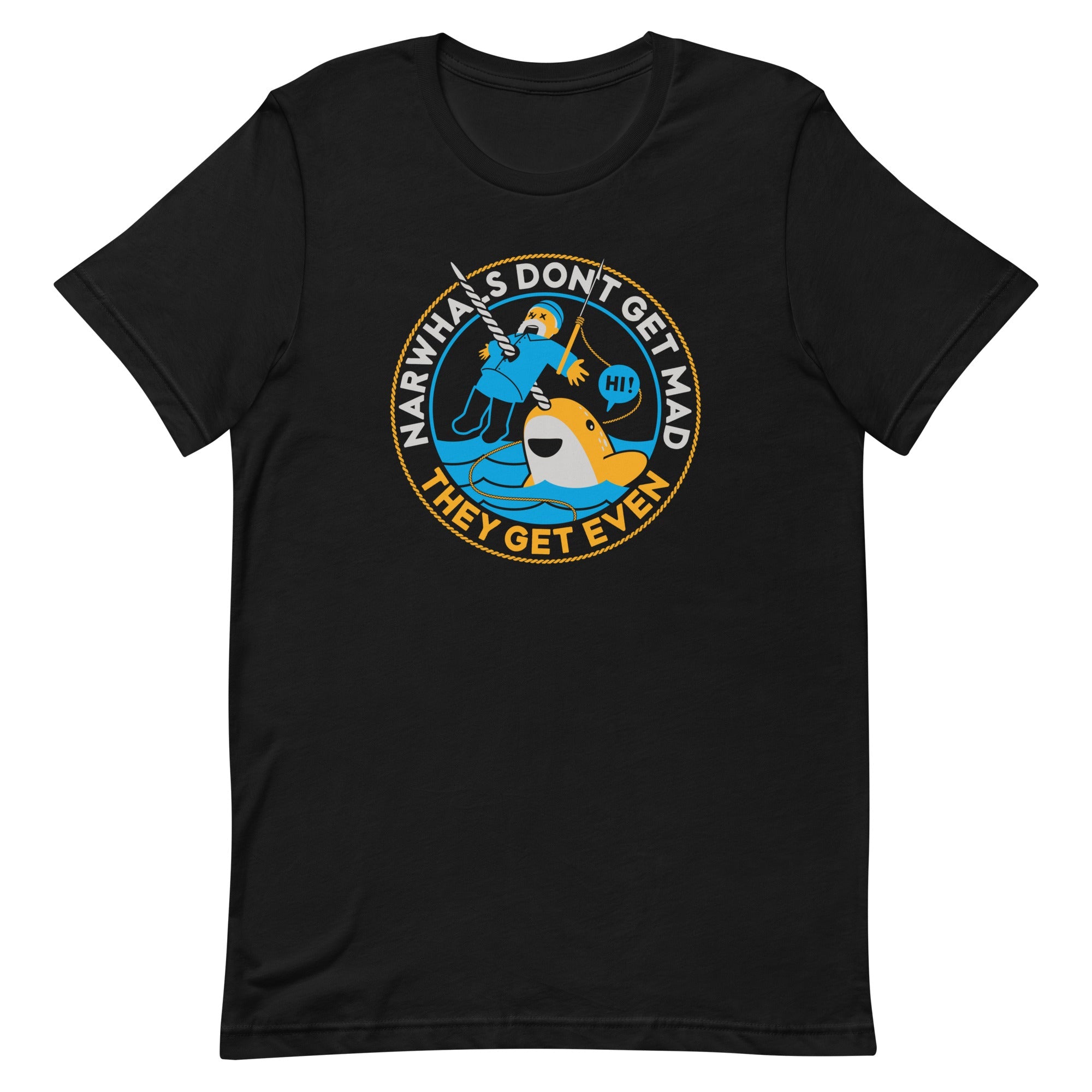 Narwhals Don't Get Mad Men's Signature Tee