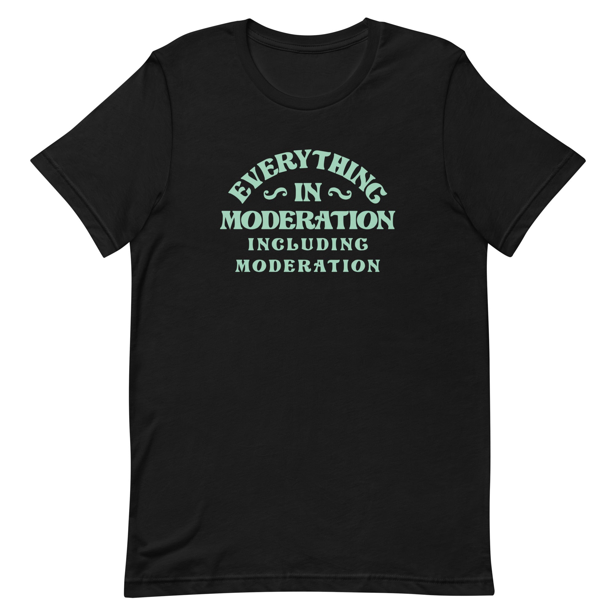 Everything In Moderation Including Moderation Men's Signature Tee