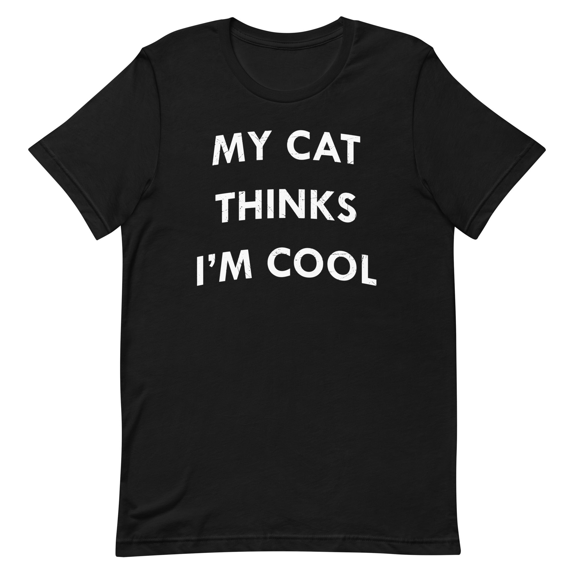 My Cat Thinks I'm Cool Men's Signature Tee